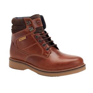 Base London Mens Bradley Leather Ankle Boots / Chestnut